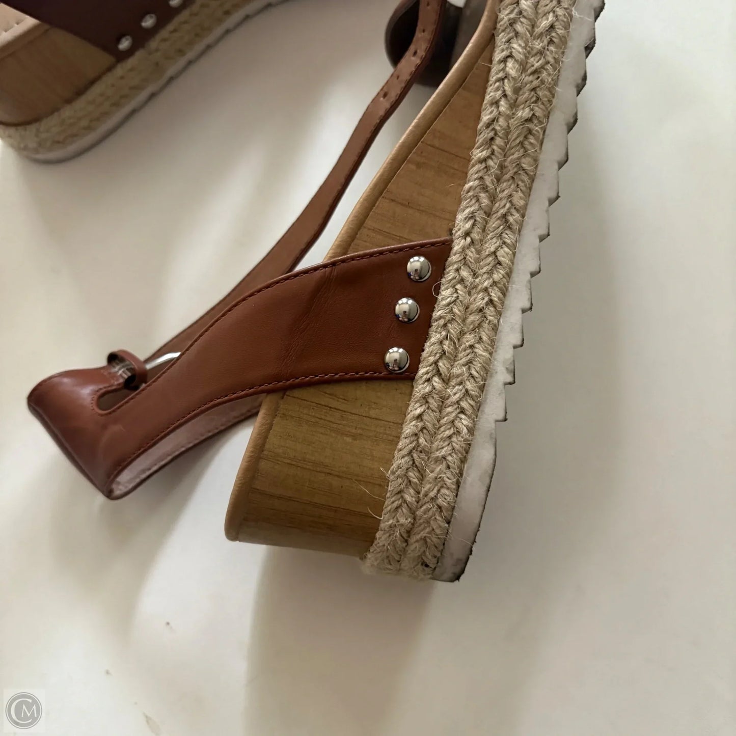 Sandals Heels Platform By Steve Madden In Brown, Size: 10