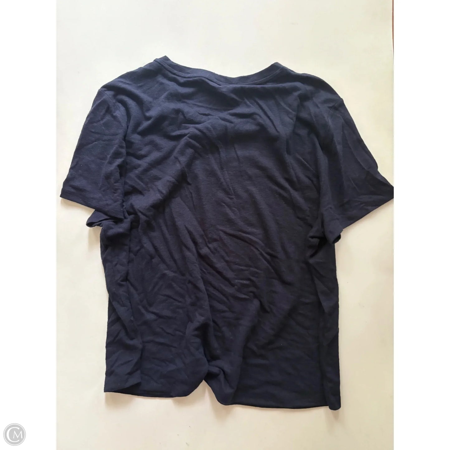 Top Short Sleeve By Talbots In Navy, Size: Xl
