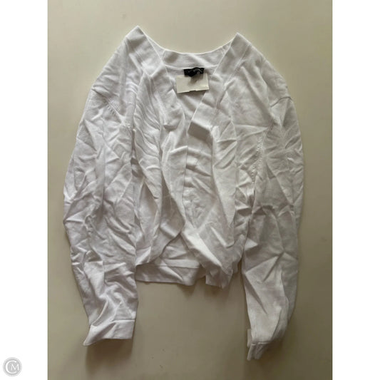 Sweater Cardigan By Talbots In White, Size: L