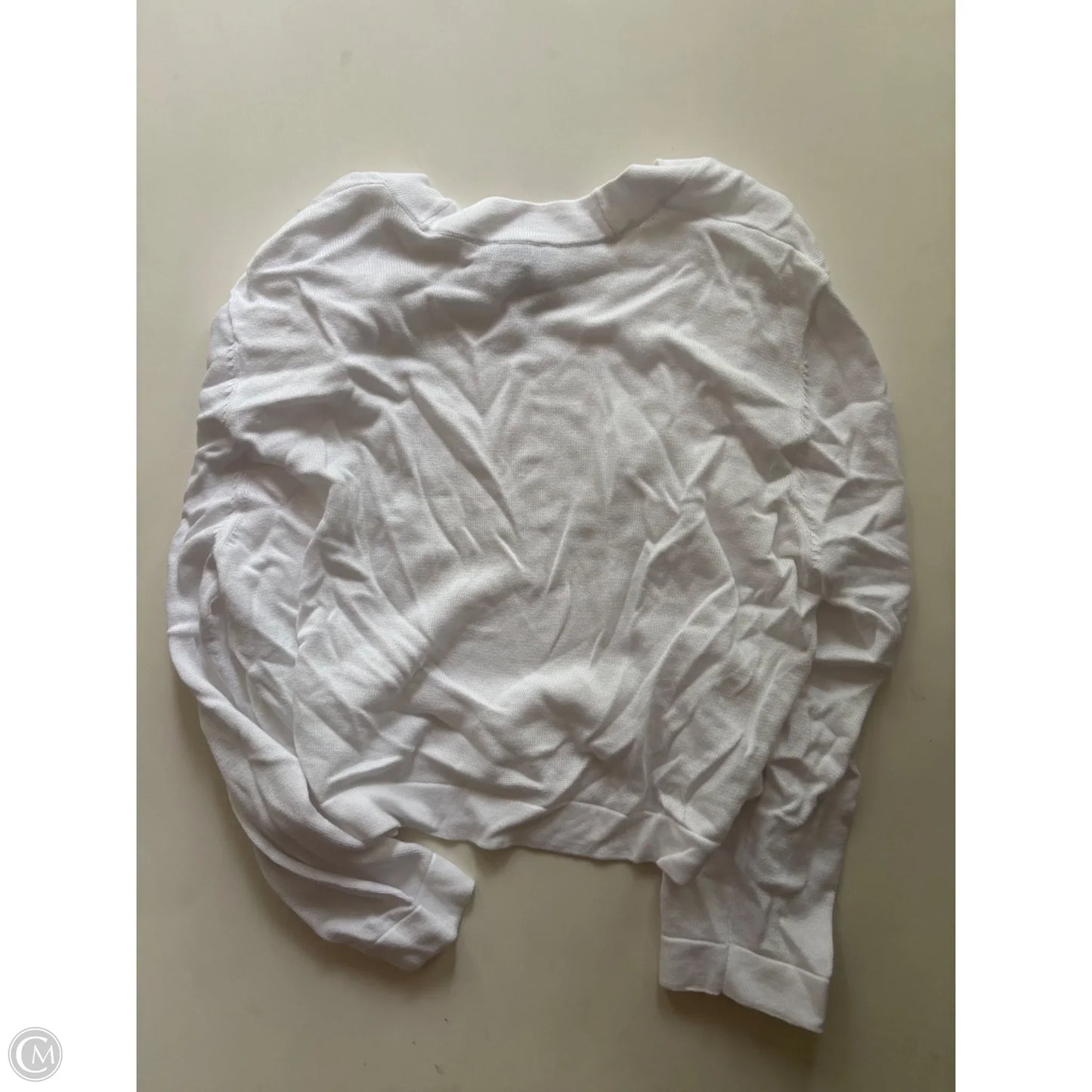 Sweater Cardigan By Talbots In White, Size: L