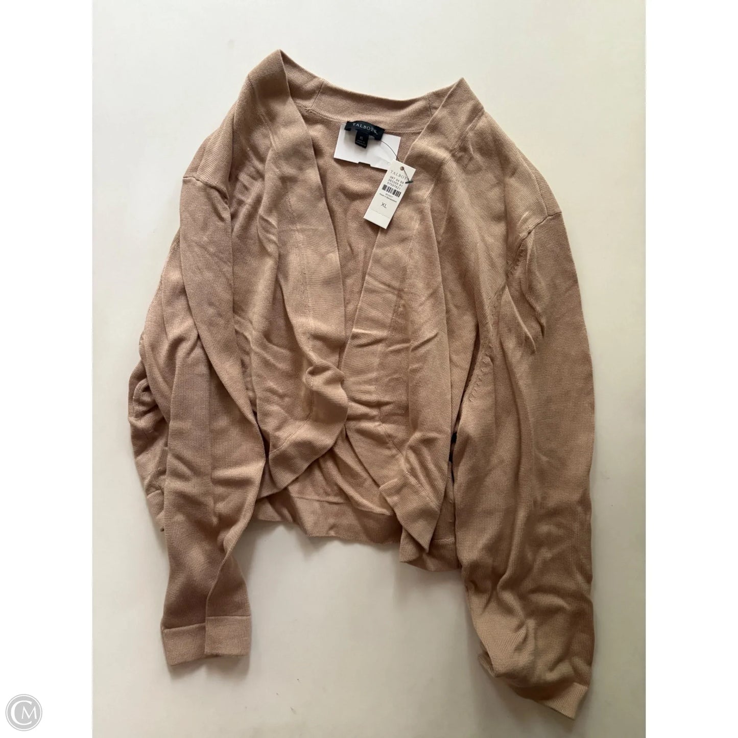 Sweater Cardigan By Talbots In Brown, Size: Xl