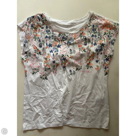 Top Short Sleeve By Tommy Hilfiger In Floral Print, Size: L
