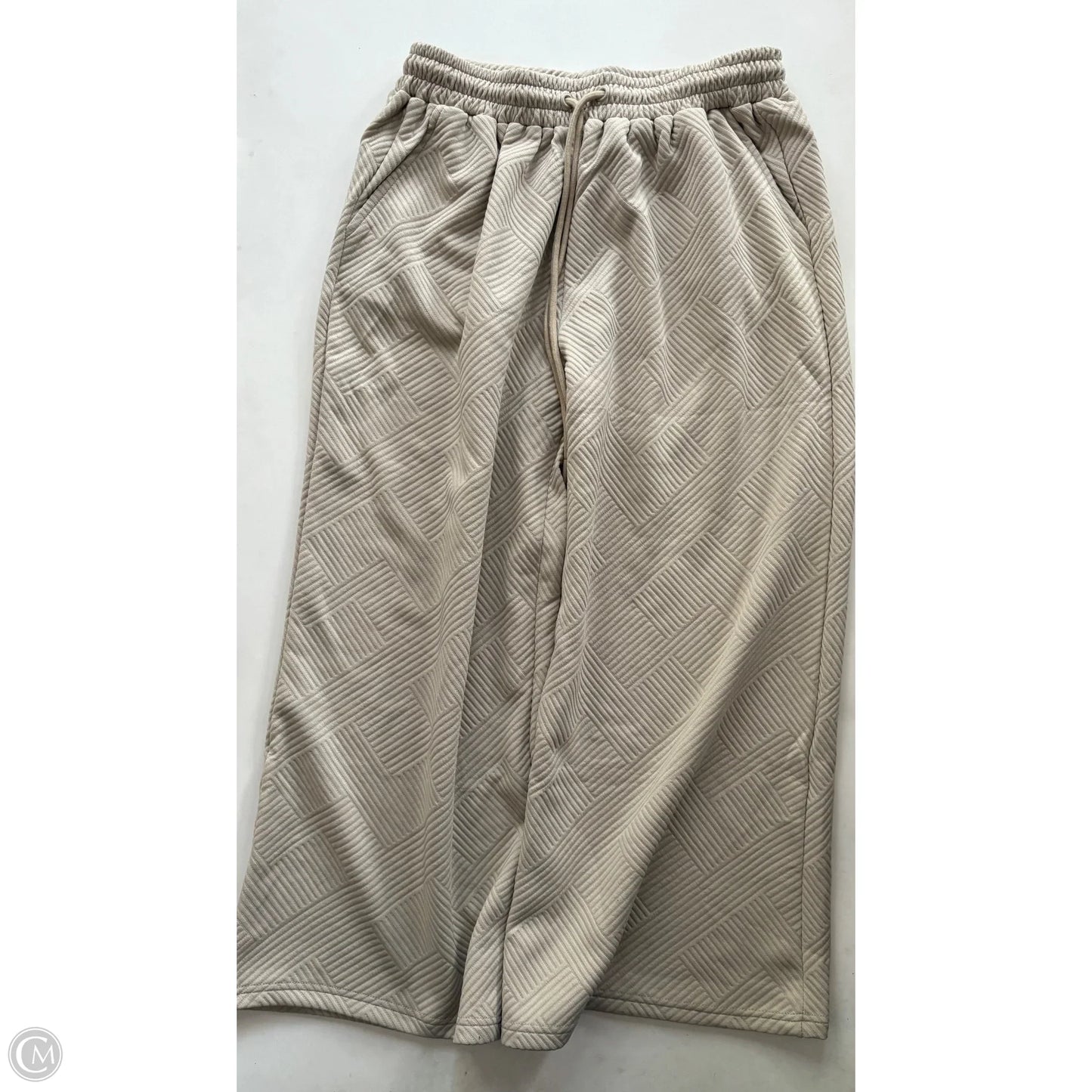 Pants Set 2pc By Cmc In Cream, Size: S