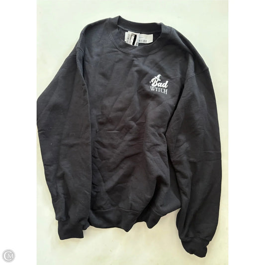 Sweatshirt Crewneck By Clothes Mentor In Black, Size: S