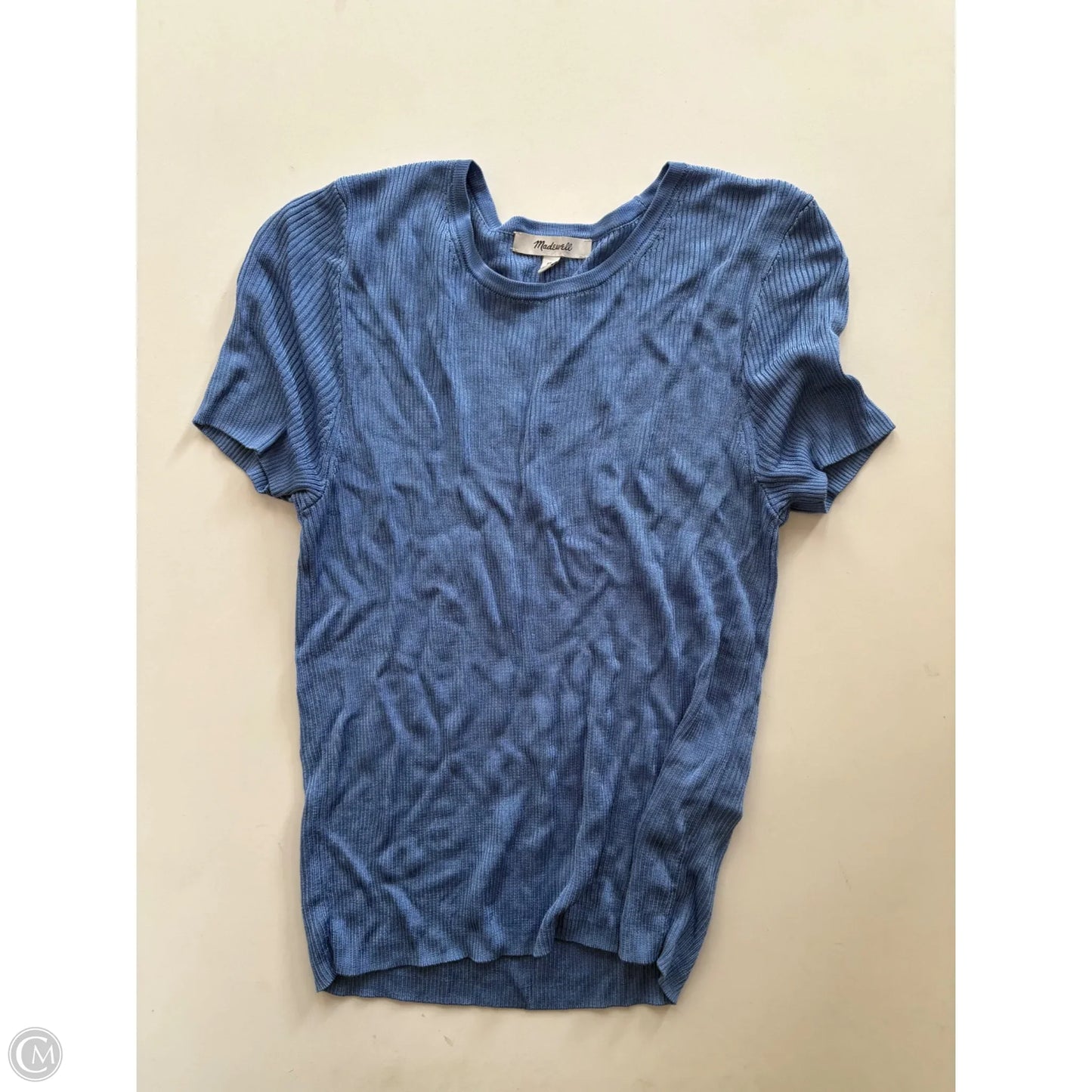 Top Short Sleeve By Madewell In Blue, Size: Xs