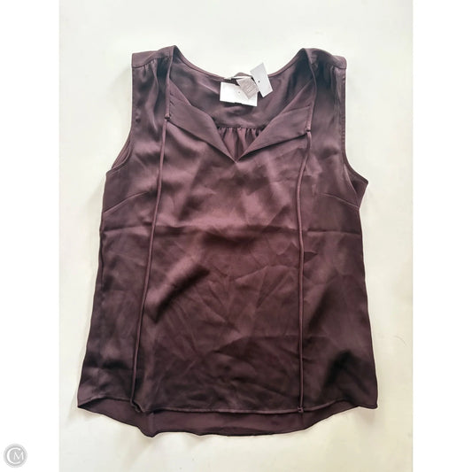 Blouse Sleeveless By H&m In Brown, Size: S