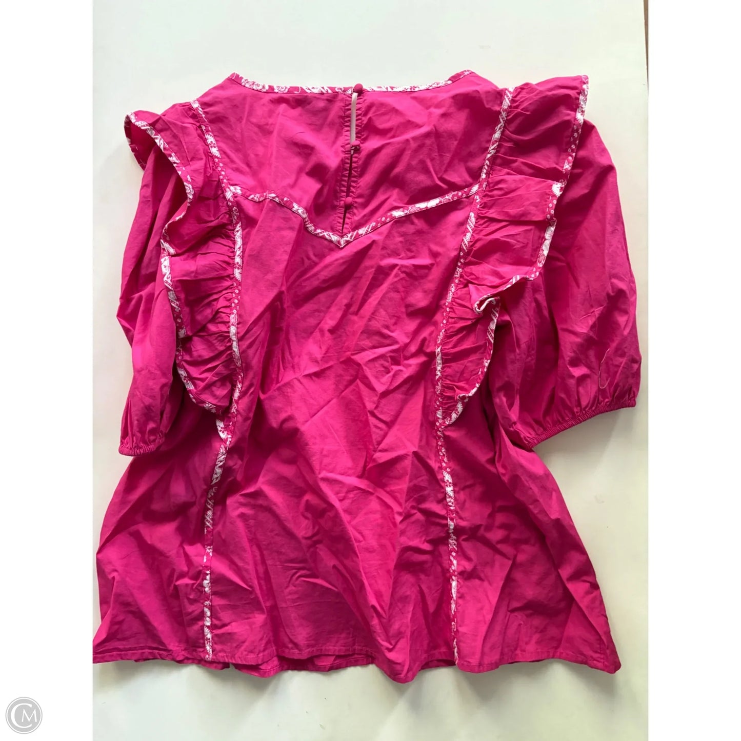 Top Short Sleeve By Crown And Ivy In Pink, Size: Xl