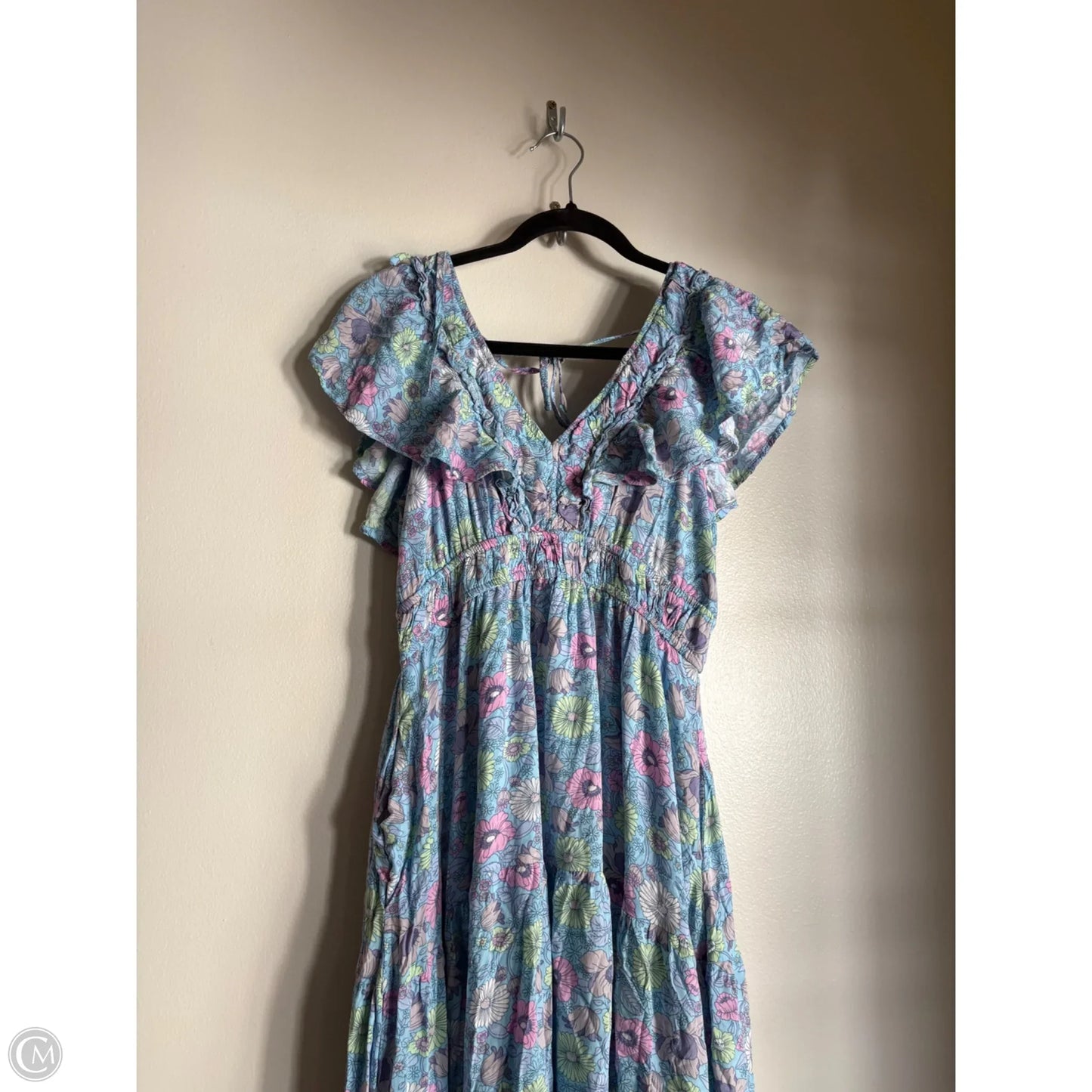 Dress Casual Maxi By Impressions In Blue, Size: L