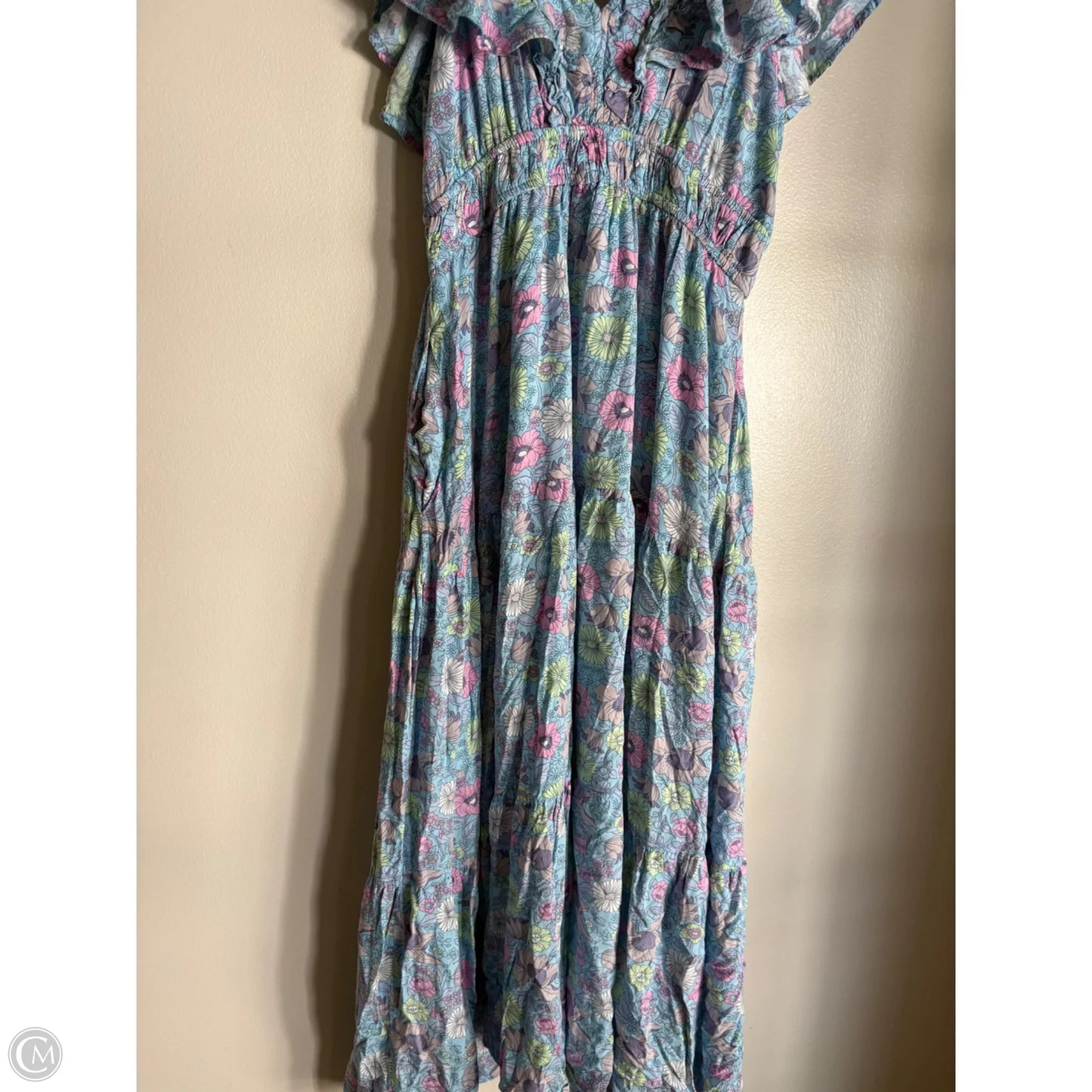 Dress Casual Maxi By Impressions In Blue, Size: L