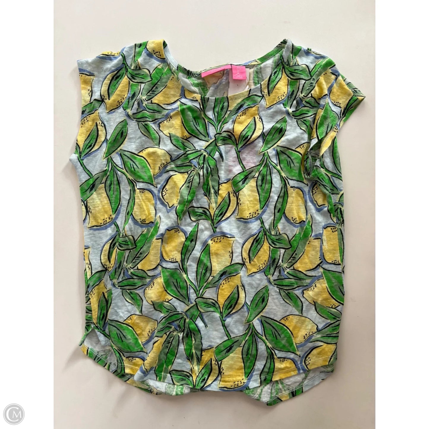 Top Short Sleeve By Isaac Mizrahi In Multi-colored, Size: L