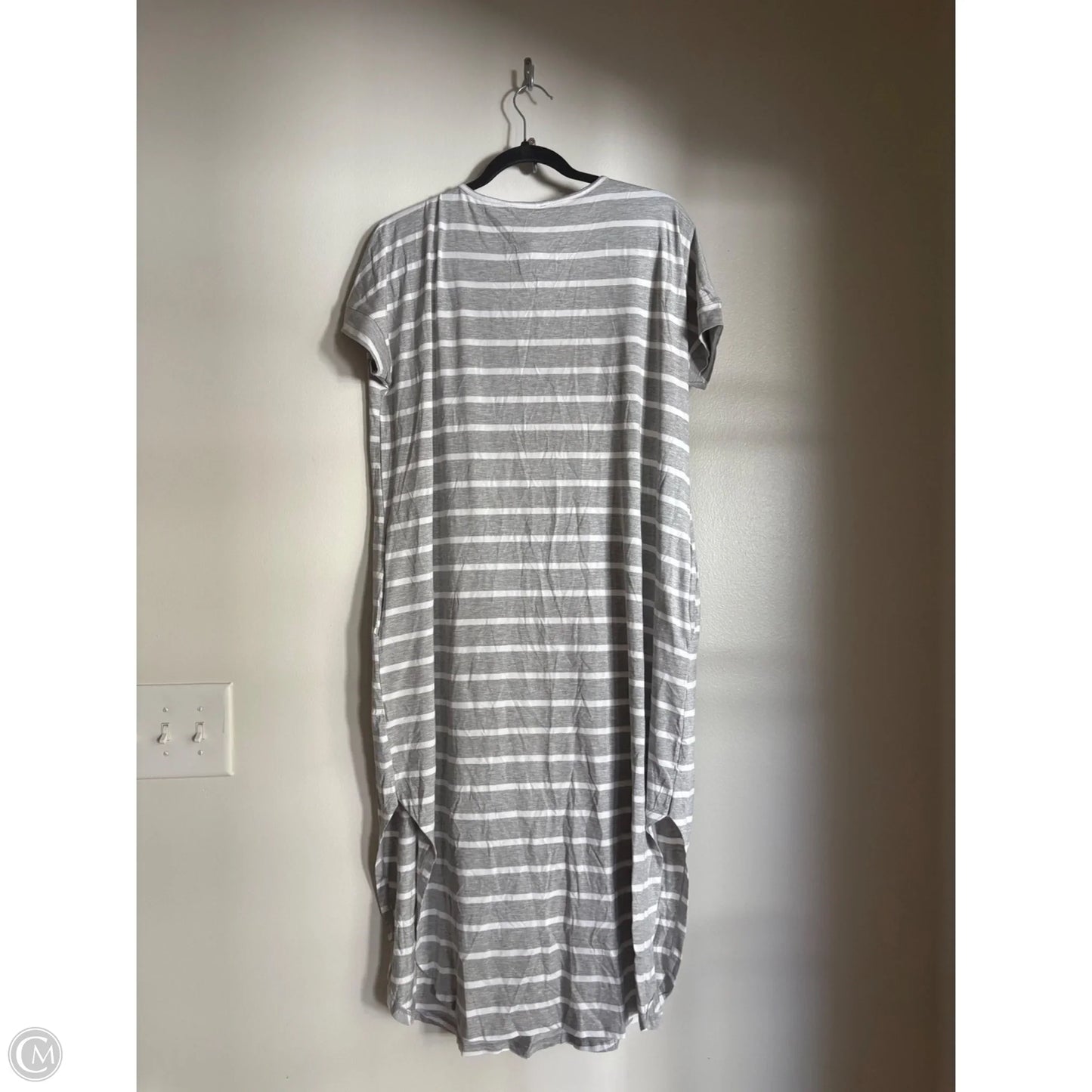 Dress Casual Maxi By Yelete In Striped Pattern, Size: L