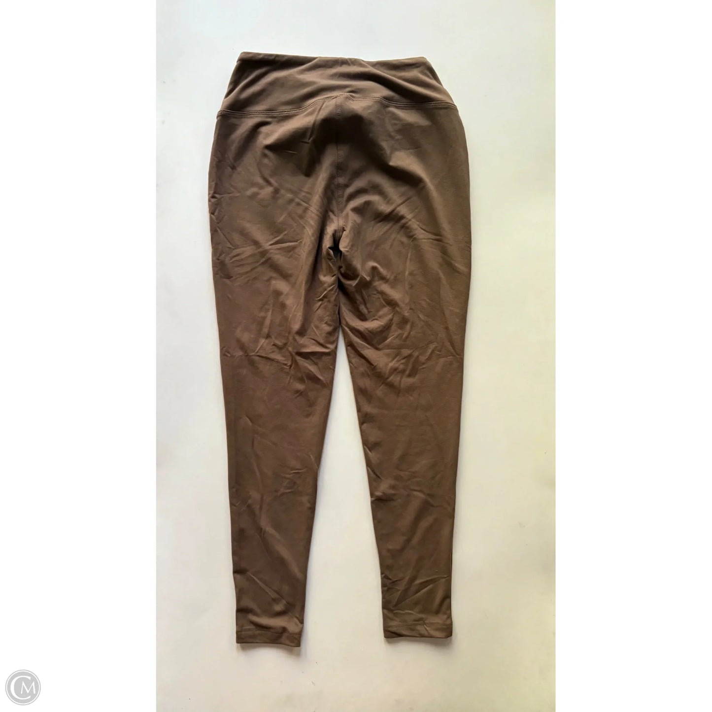 Athletic Leggings By Zenana In Brown, Size: L