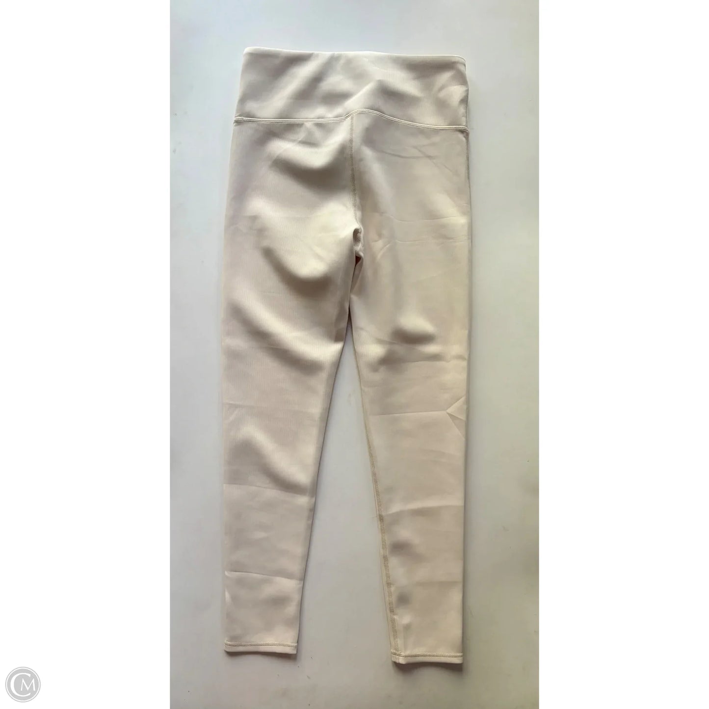Athletic Leggings By Mono B In Cream, Size: L