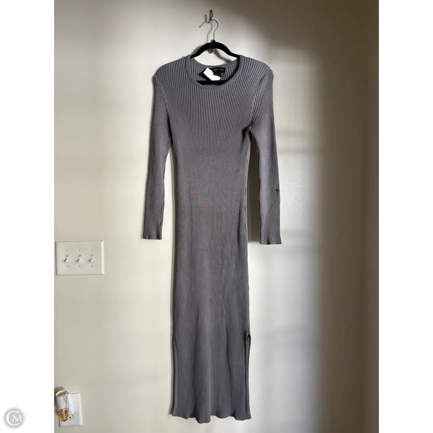 Dress Casual Maxi By Clothes Mentor In Grey, Size: L