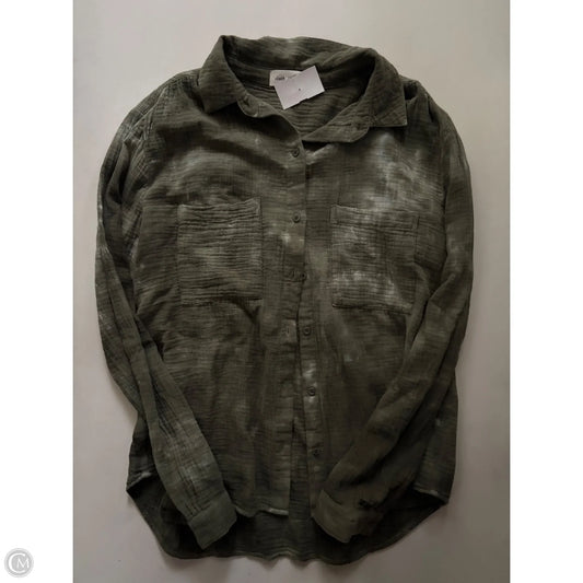 Top Long Sleeve By Cloth & Stone In Green, Size: M