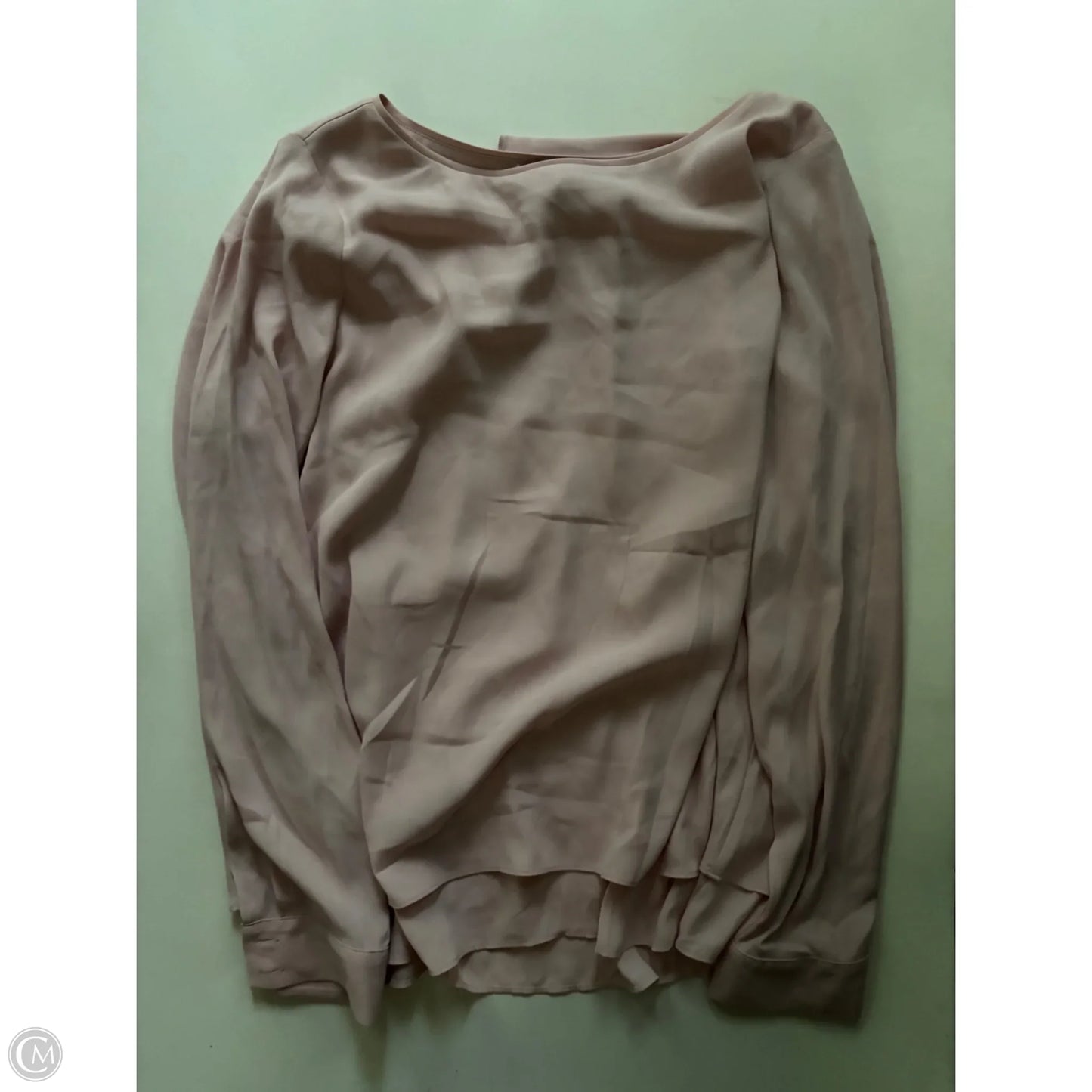 Blouse Long Sleeve By White House Black Market In Pink, Size: M