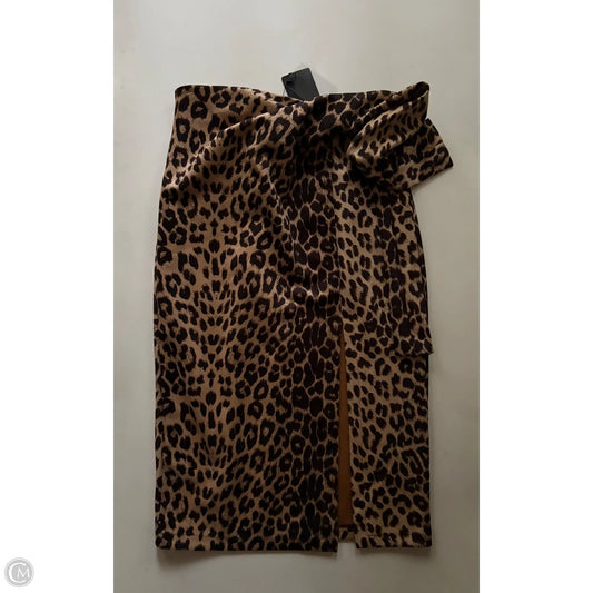 Skirt Midi By Fate In Animal Print, Size: 12