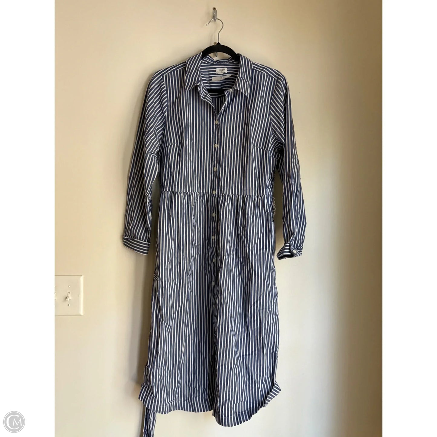 Dress Casual Maxi By J. Crew In Striped Pattern, Size: L