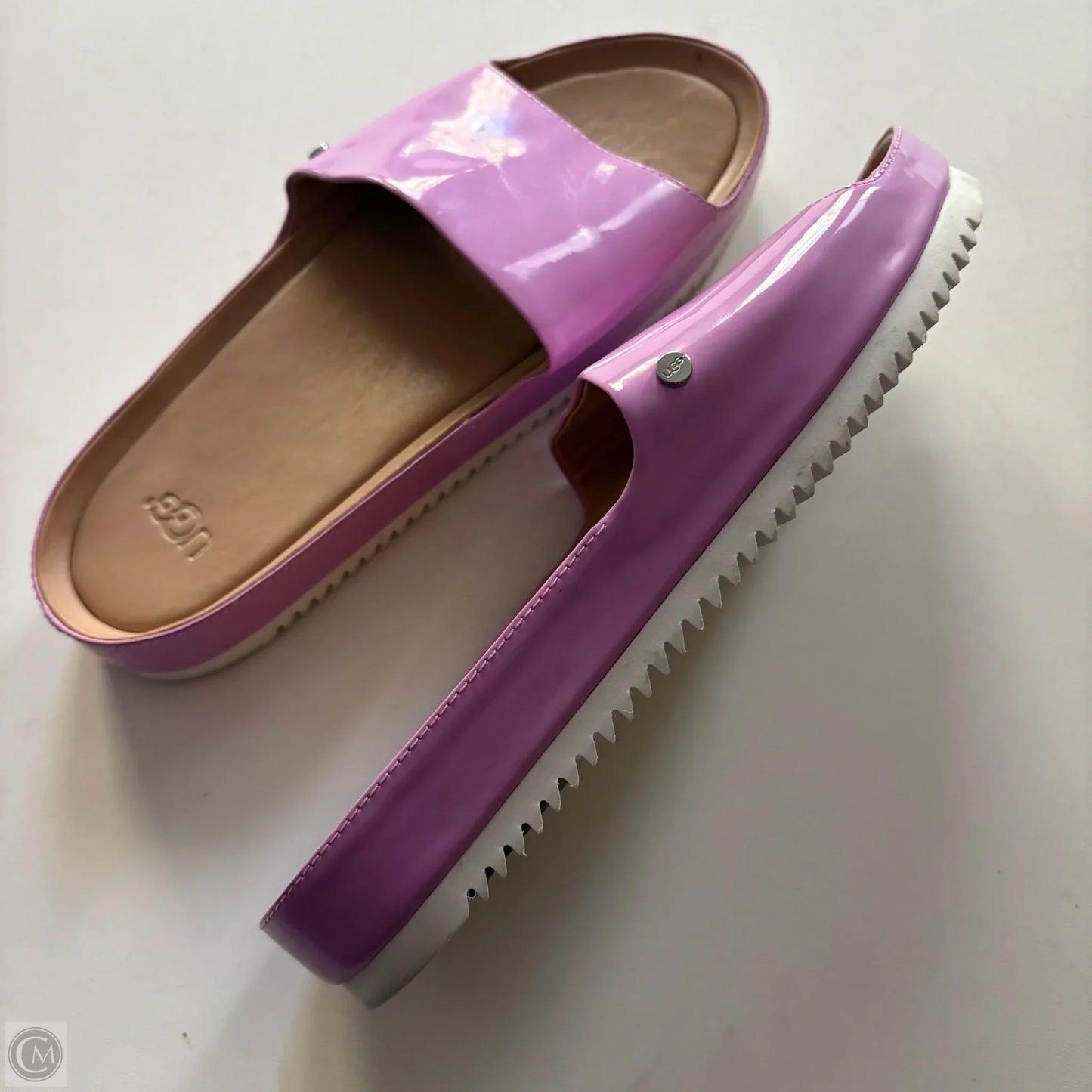 Sandals Designer By Ugg In Purple, Size: 6.5