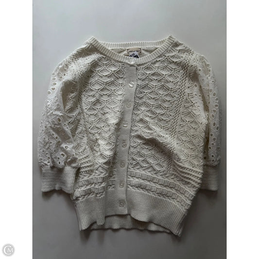 Sweater Cardigan By Cloth & Porttrait In Cream, Size: S
