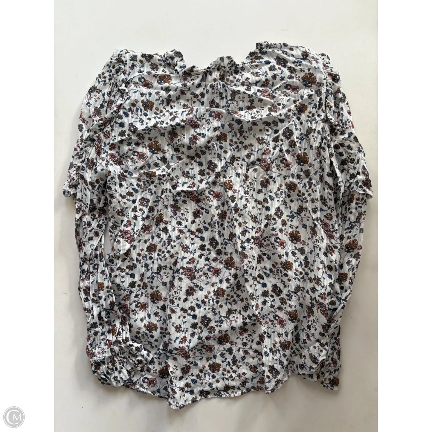 Top Long Sleeve By Loft In Floral Print, Size: M
