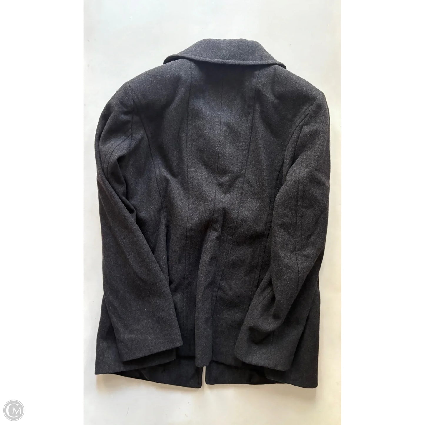 Coat Peacoat By Anne Klein In Black, Size: L