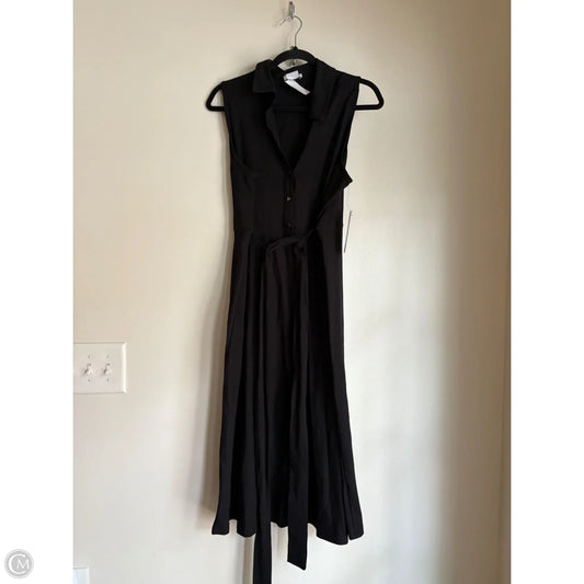 Dress Casual Maxi By Dkny In Black, Size: L