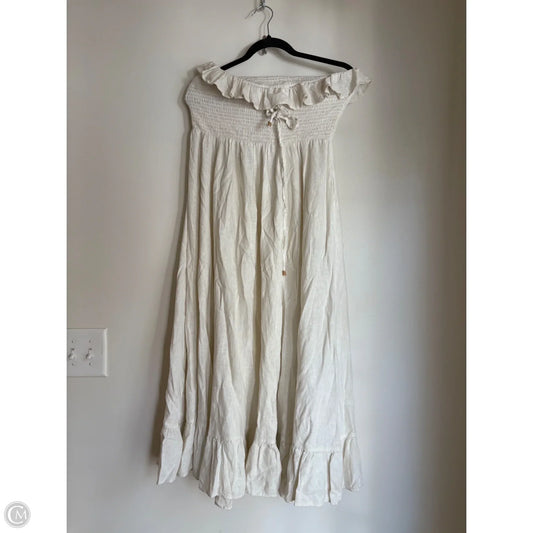 Dress Casual Maxi By Free People In Cream, Size: Xl