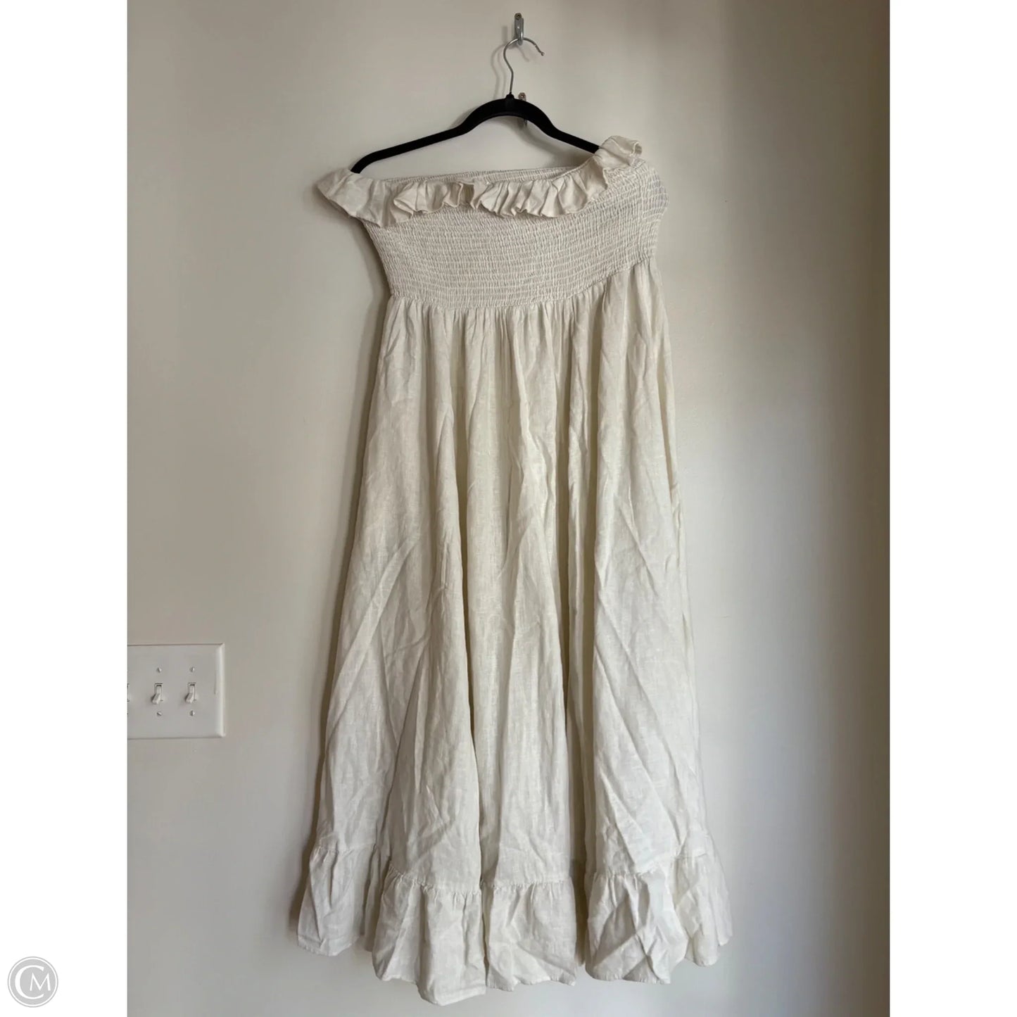 Dress Casual Maxi By Free People In Cream, Size: Xl