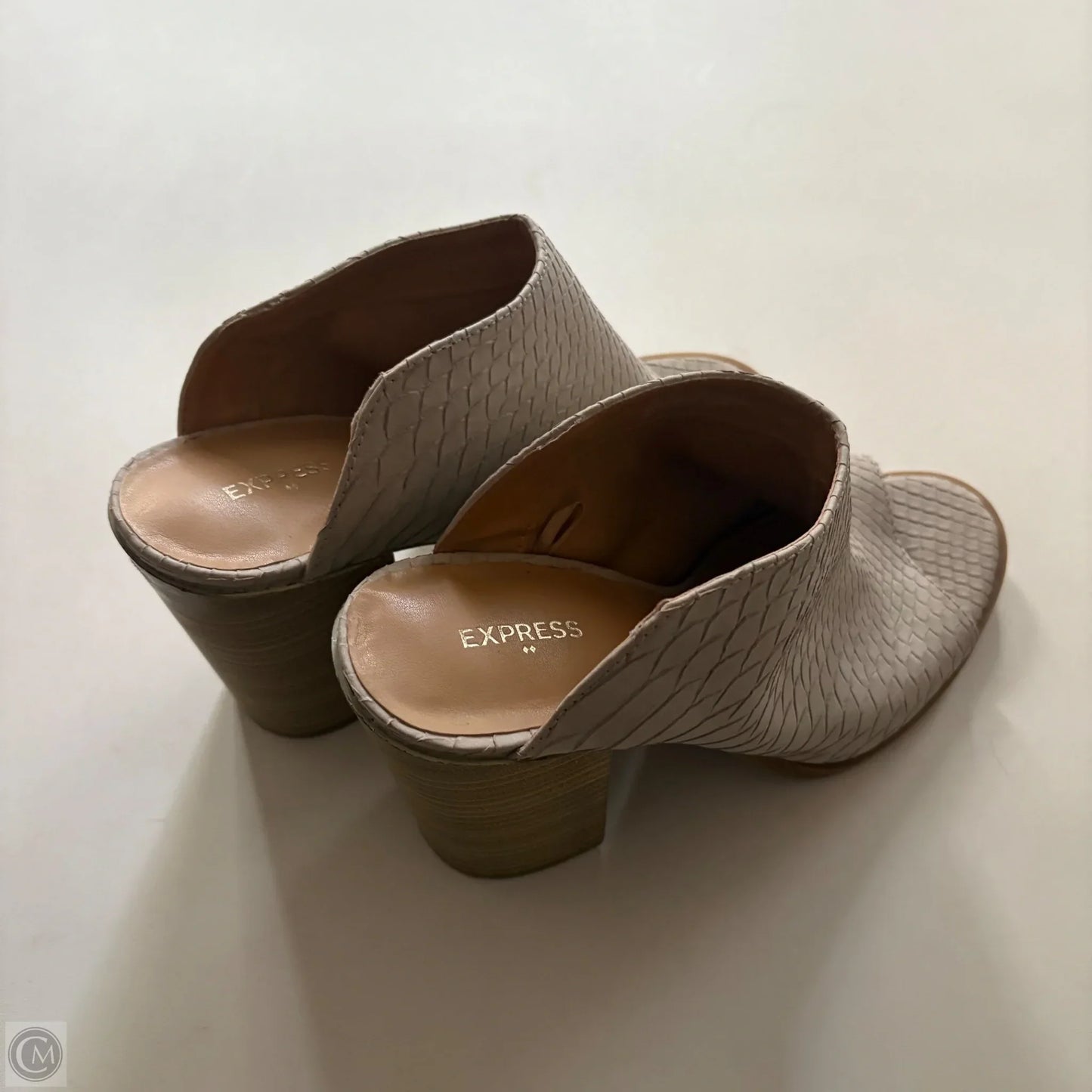 Shoes Heels Block By Express In Cream, Size: 7