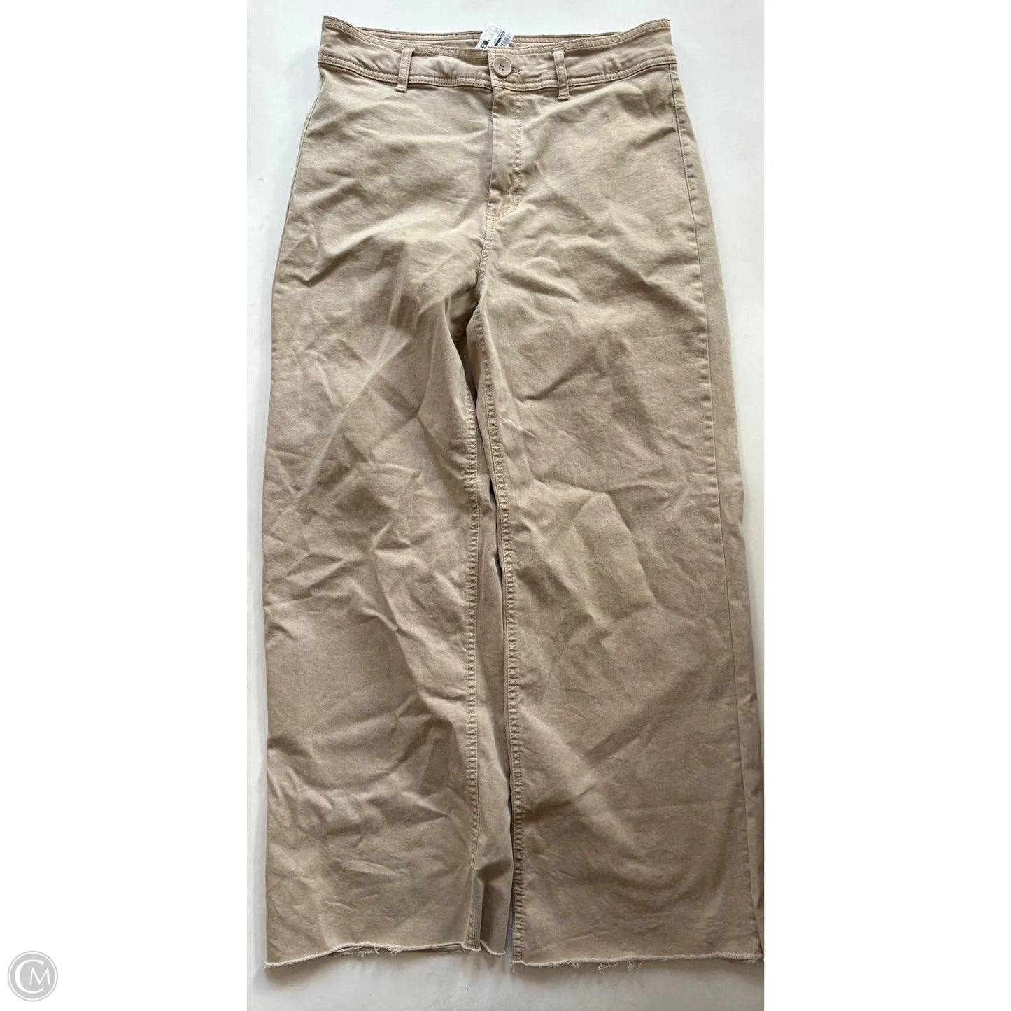 Jeans Wide Leg By Oat In Tan, Size: 12