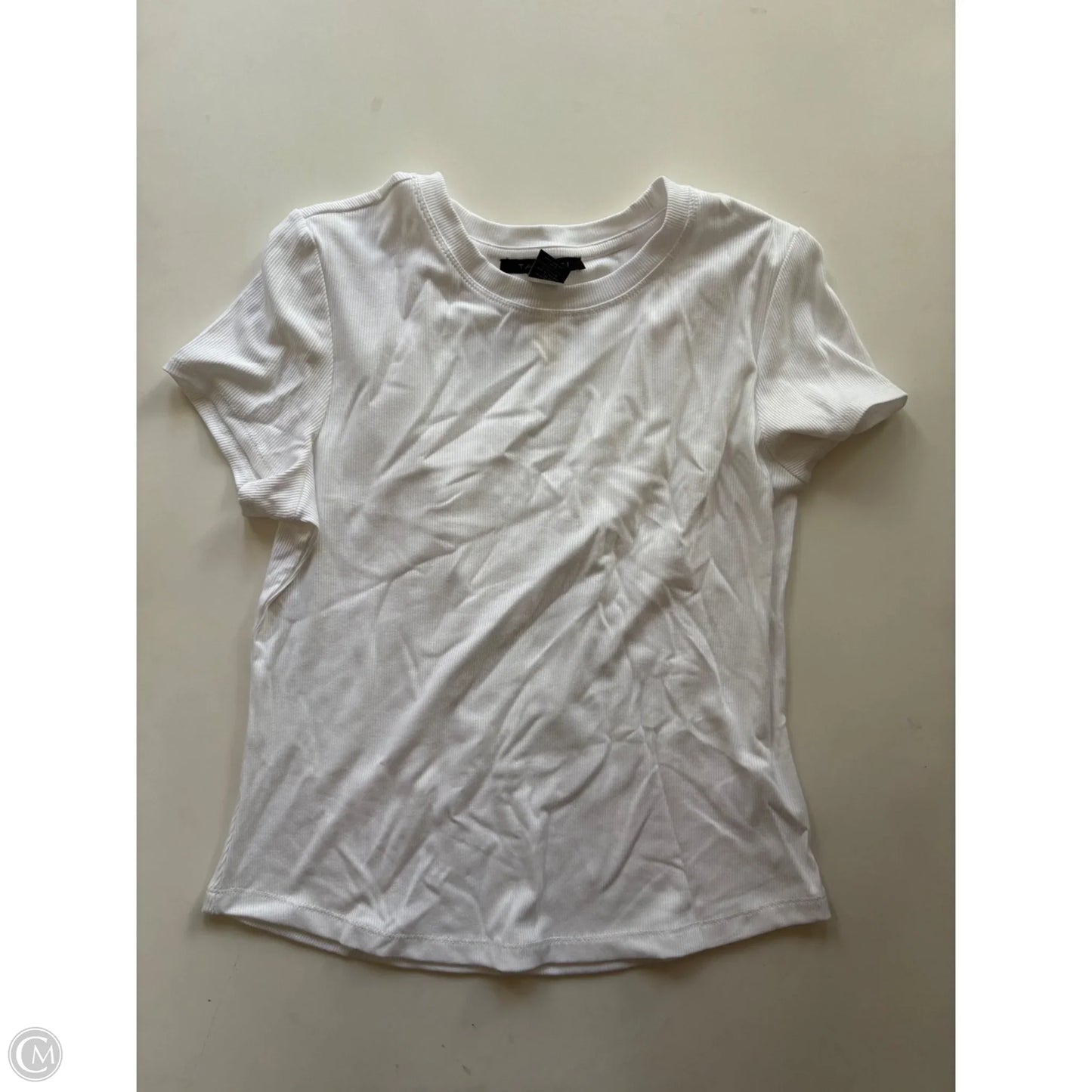 Top Short Sleeve By Tahari In White, Size: M