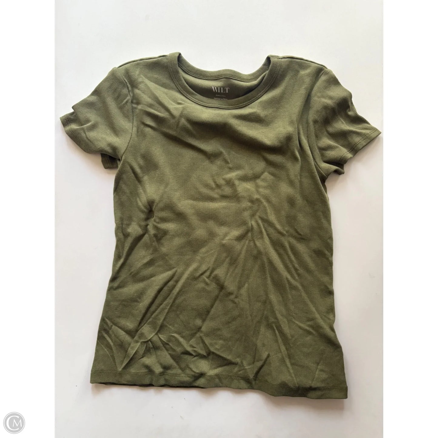 Top Short Sleeve By Wilt In Green, Size: M