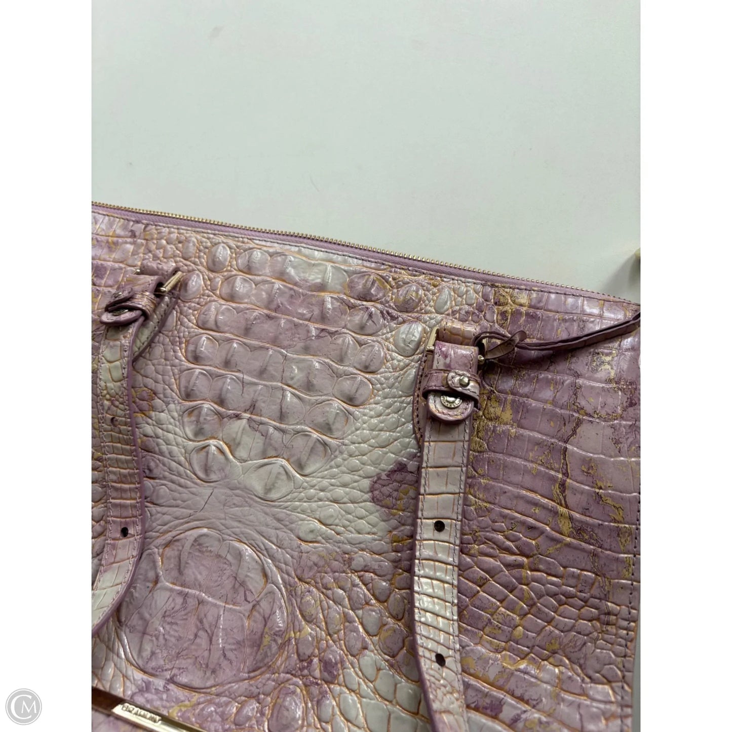 Handbag Designer By Brahmin, Size: Large