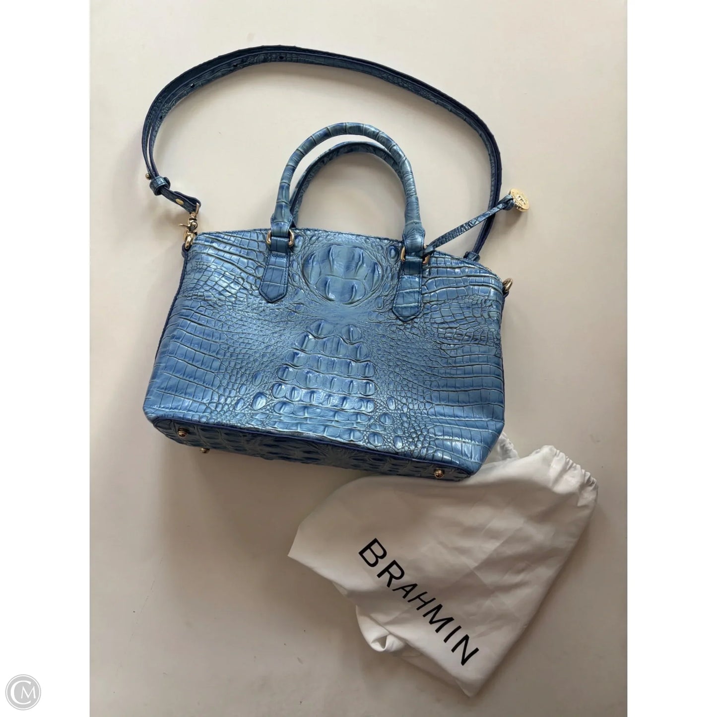 Handbag Designer By Brahmin, Size: Large