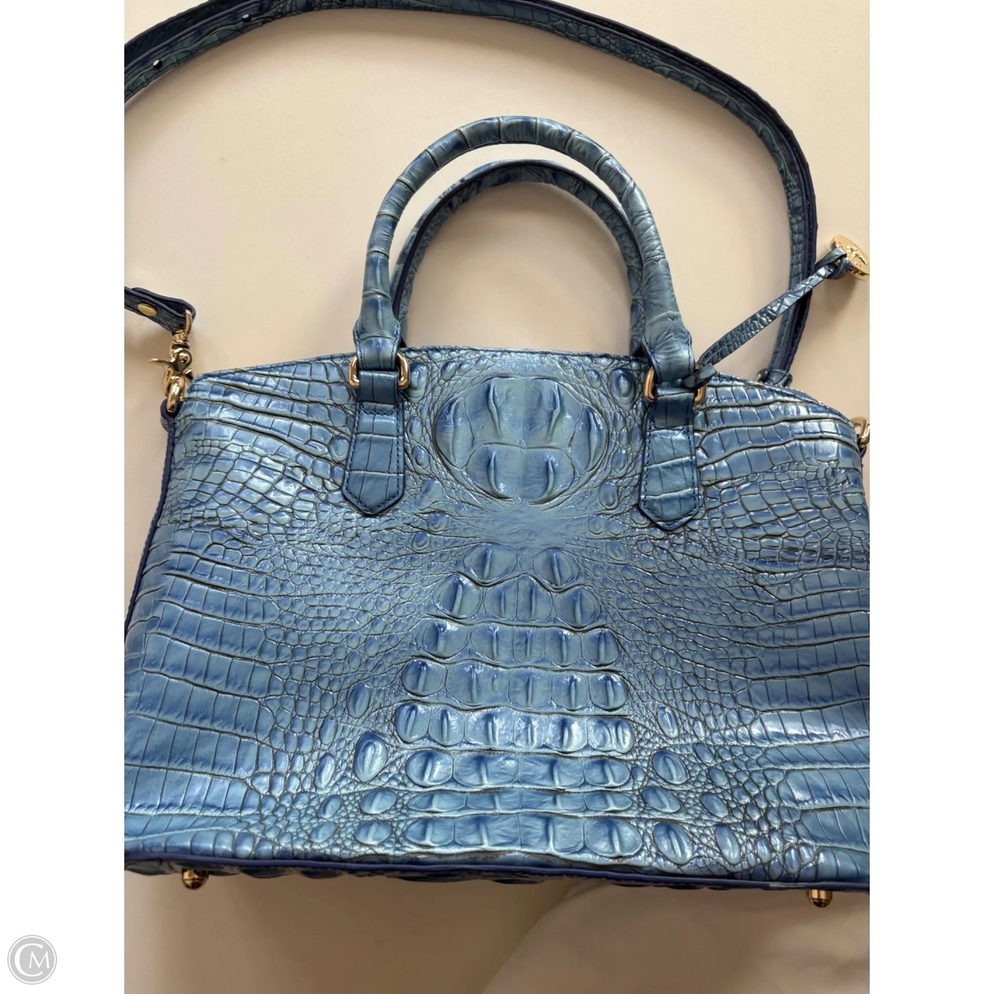 Handbag Designer By Brahmin, Size: Large