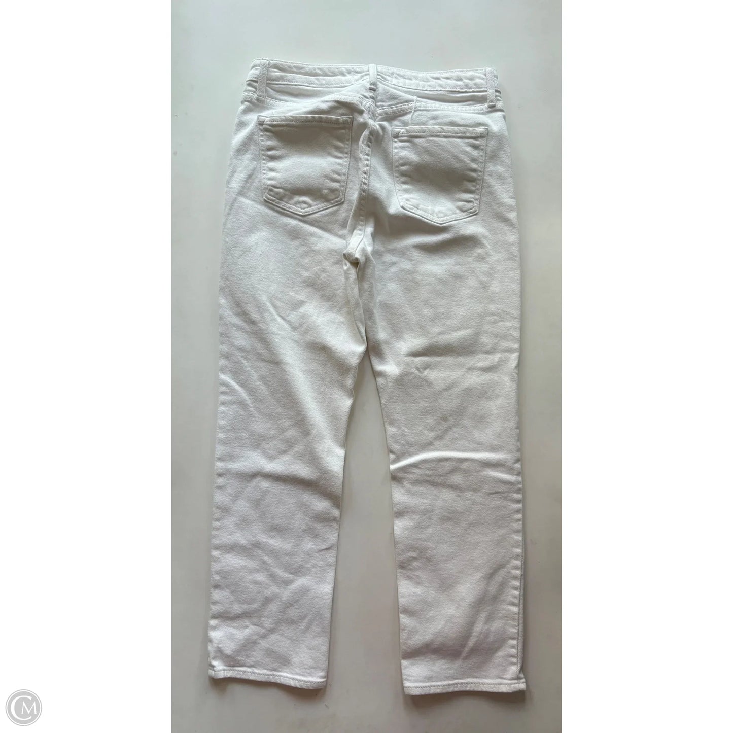 Jeans Straight By Just Black In White, Size: 8