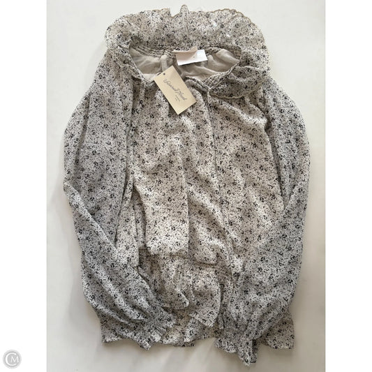 Blouse Long Sleeve By Universal Thread In Cream, Size: Xl