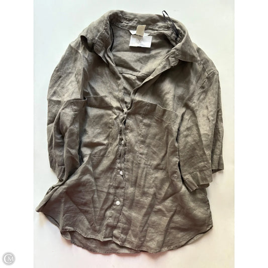Top Short Sleeve By H&m In Taupe, Size: M