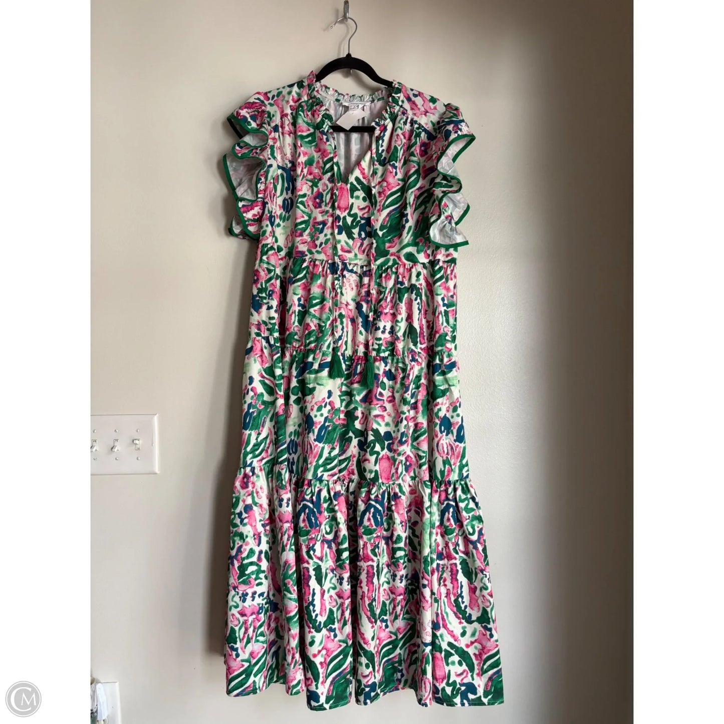 Dress Casual Maxi By Chicsoul In Green, Size: 1x