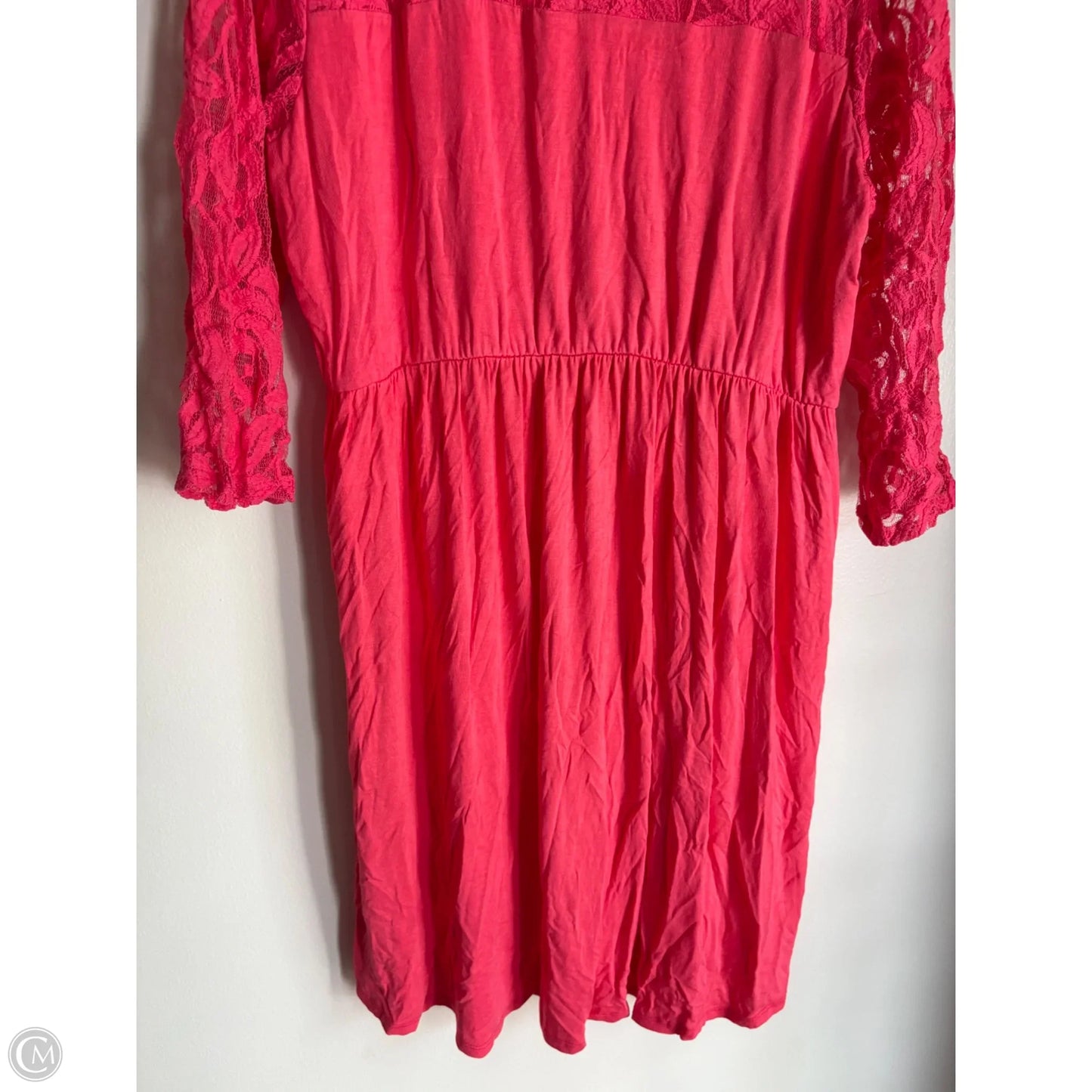 Dress Casual Midi By Chicsoul In Pink, Size: 2x
