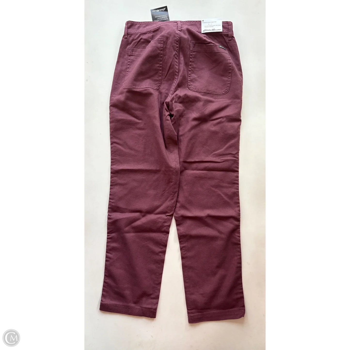 Pants Chinos & Khakis By Eddie Bauer In Maroon, Size: 4