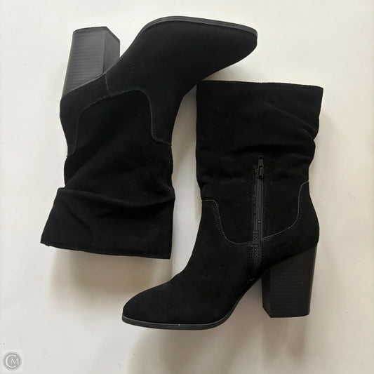 Boots Ankle Heels By Crown And Ivy In Black, Size: 9
