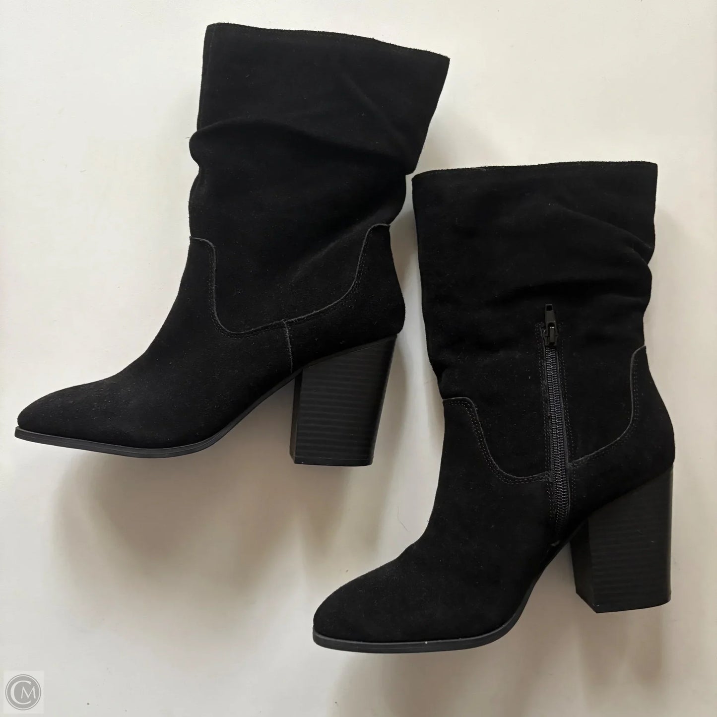 Boots Ankle Heels By Crown And Ivy In Black, Size: 9