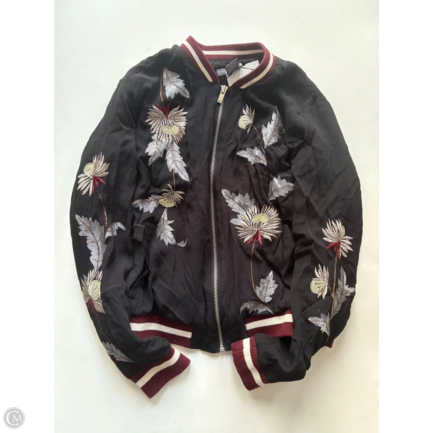 Jacket Moto By Chelsea And Theodore In Black, Size: M