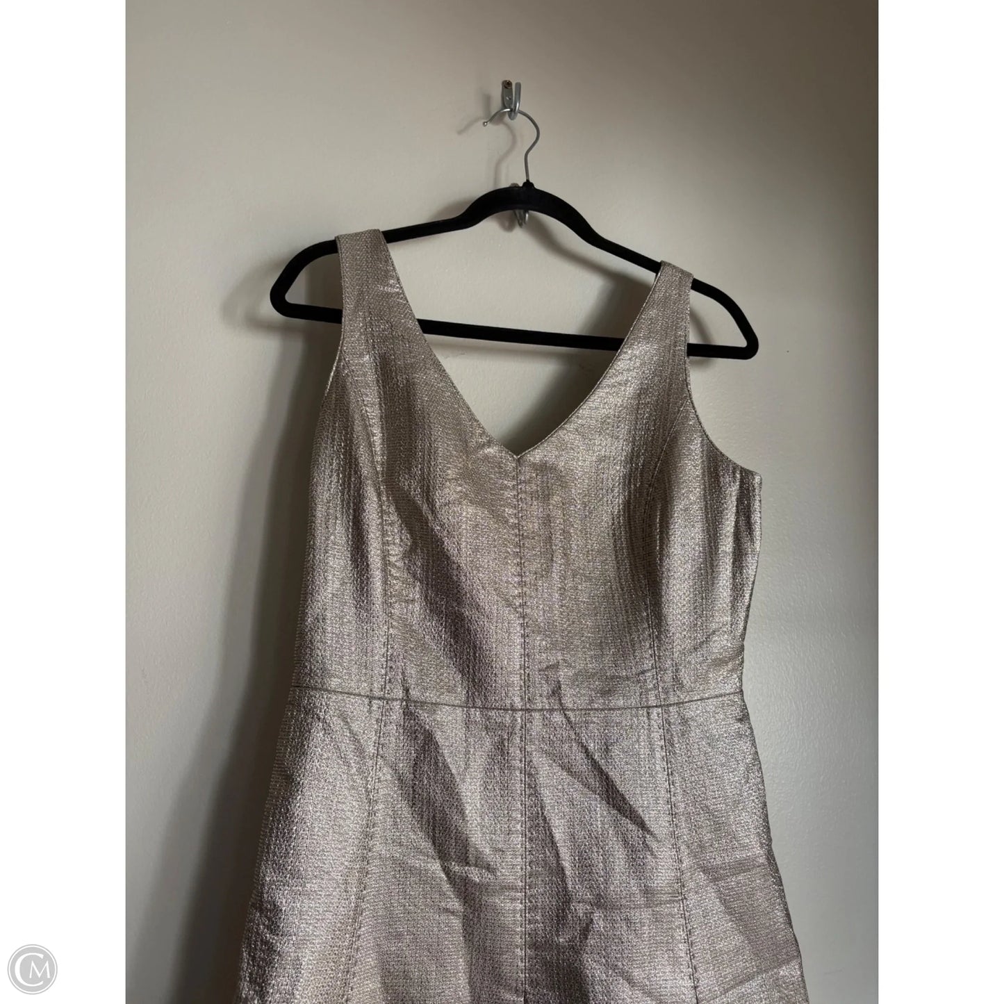 Dress Designer By Lafayette 148 In Gold, Size: S