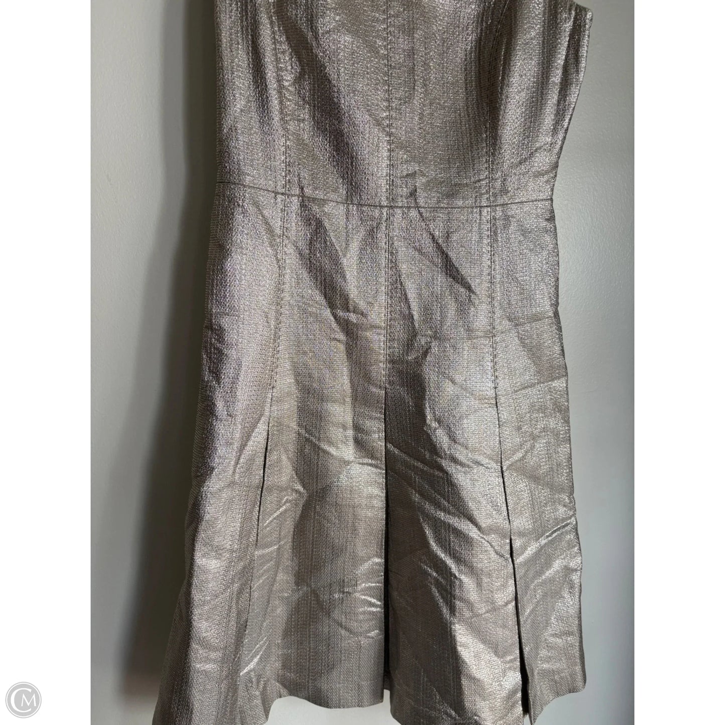 Dress Designer By Lafayette 148 In Gold, Size: S