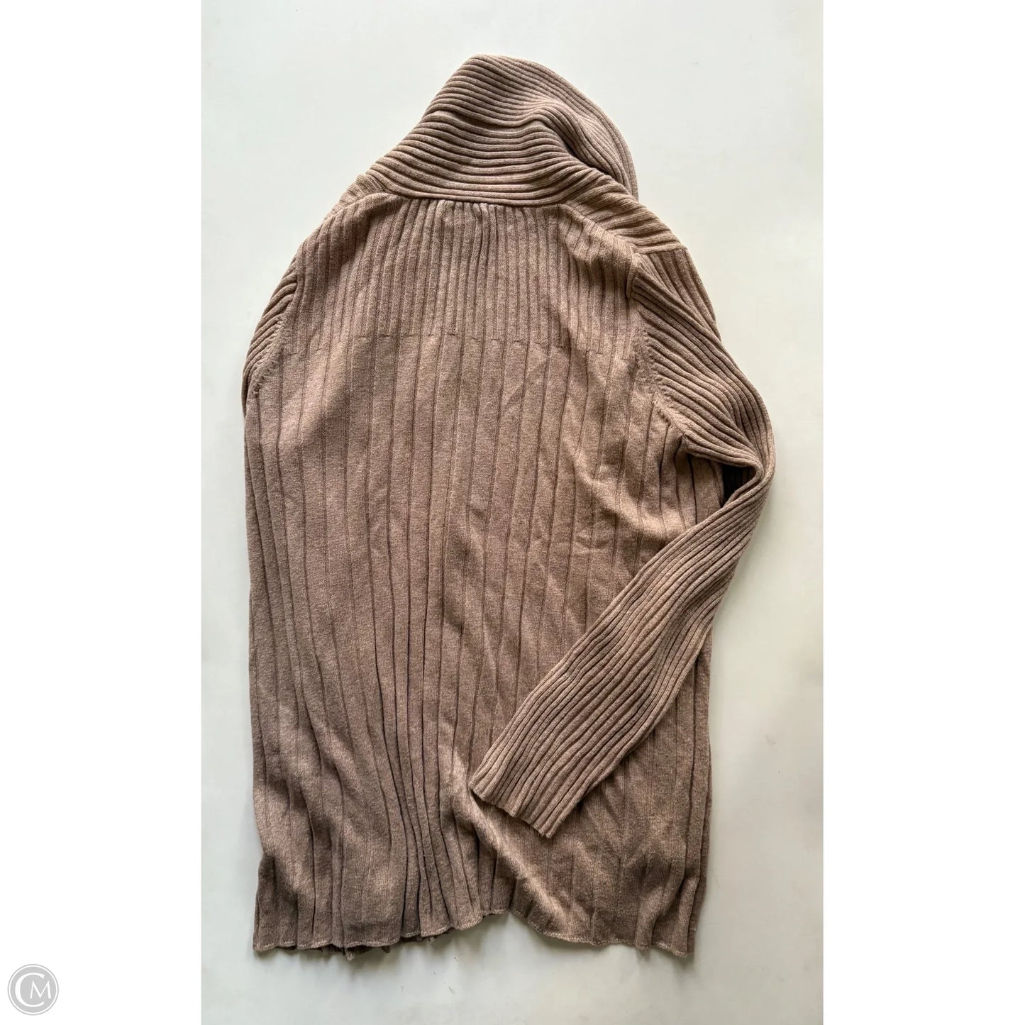 Sweater Cardigan By Croft And Barrow In Brown, Size: M