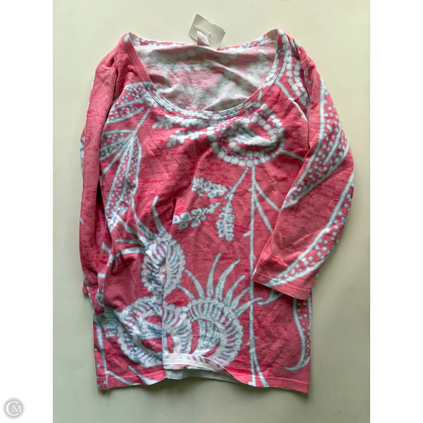 Top Short Sleeve By Before&again In Pink, Size: M