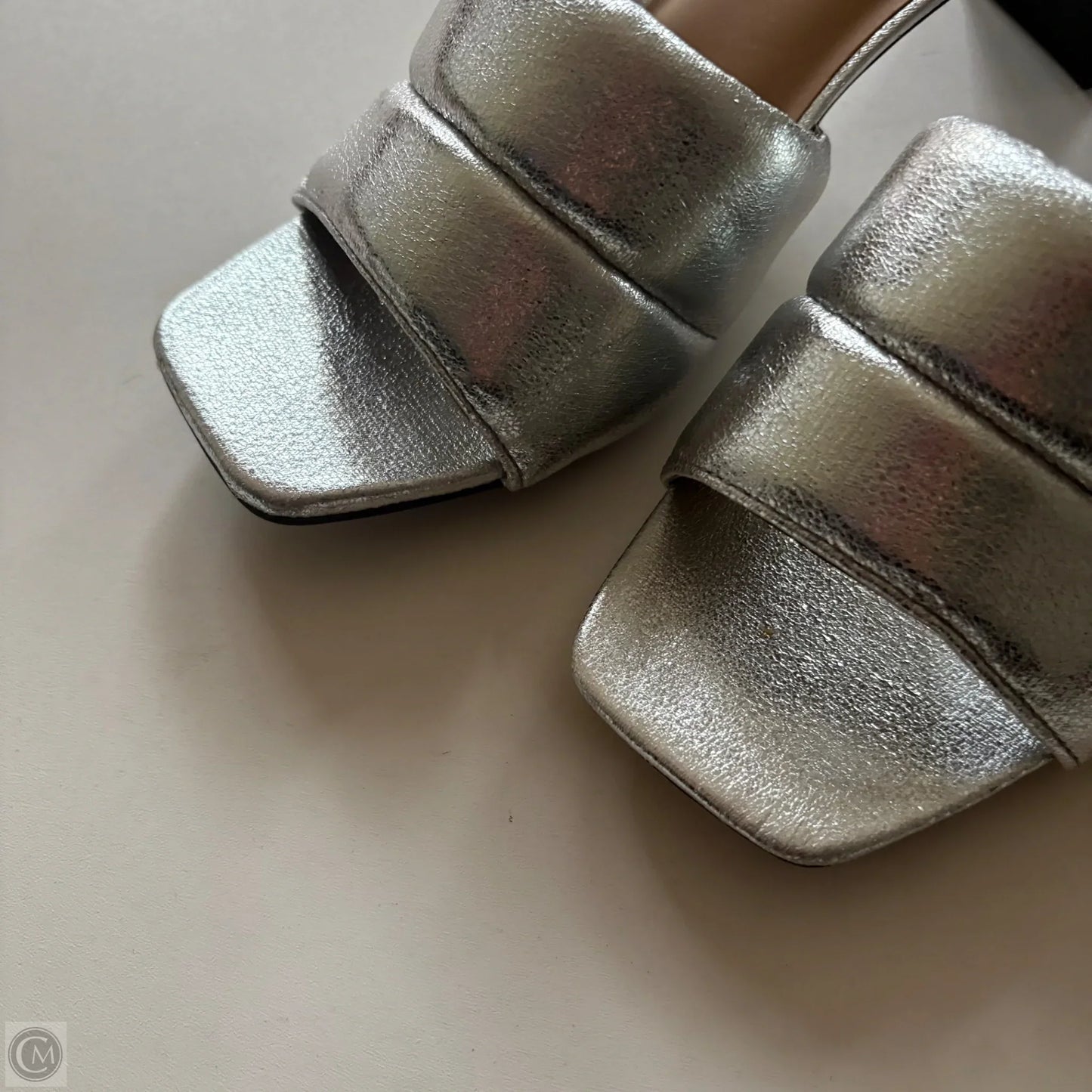 Sandals Heels Block By A New Day In Silver, Size: 10